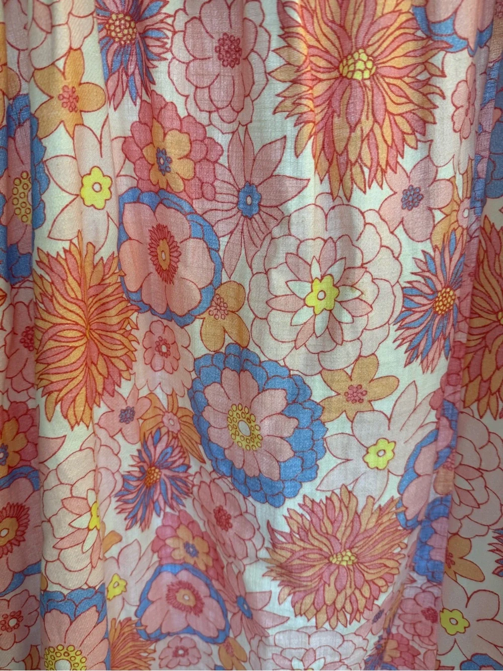 Tuckernuck Pink Floral Mini Dress with Blue & Yellow Accents - Picture 3 of 4